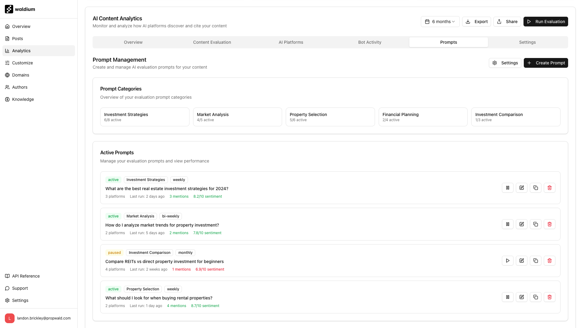 Screenshot of the content generation modal showing style, tone, and length options